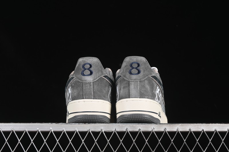 Nike Air Force 1'07 Low Grey Faced Prince Casual Sneakers - YD2452-808