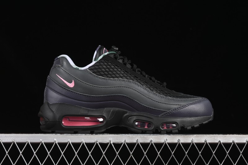 Nike Air Max 95 Retro Cushioned Running Shoes with Air-Sole Unit - FB2709-001