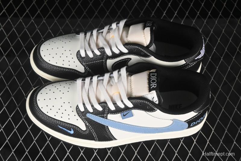 Nike Travis Scott x Fragment Design x Air Jordan 1 Low OG SP AJ1 Low Top Casual Sneakers - XZ5749-003