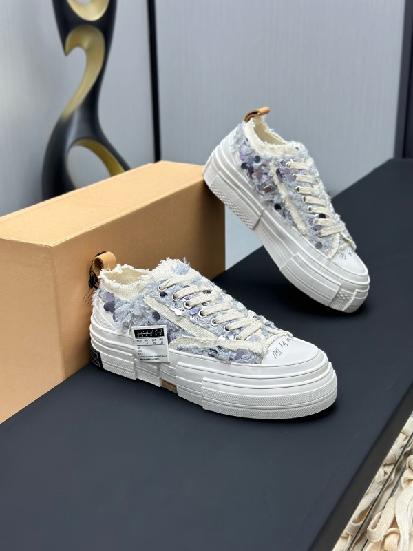 2025 Unisex XVESSEL White Canvas Plimsolls Vulcanization AS00260