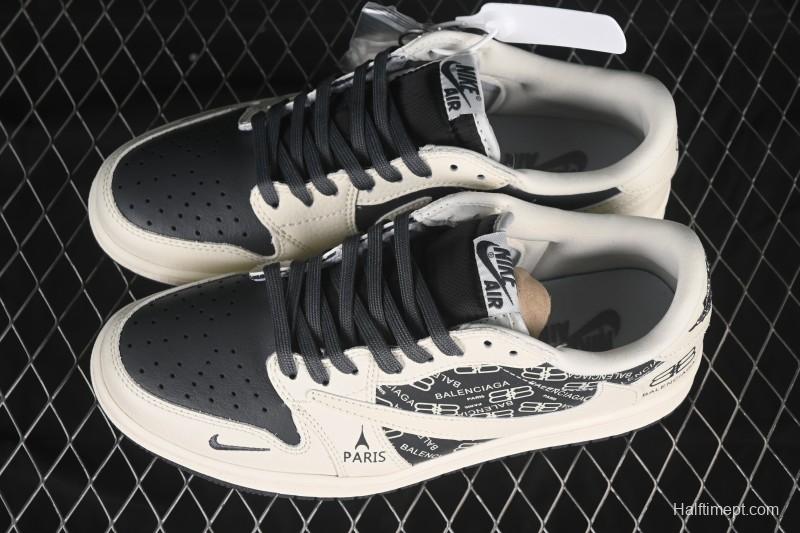 Nike Travis Scott x Fragment Design x Air Jordan 1 Low OG SP AJ1 Low Top Casual Shoes - LD2025-019