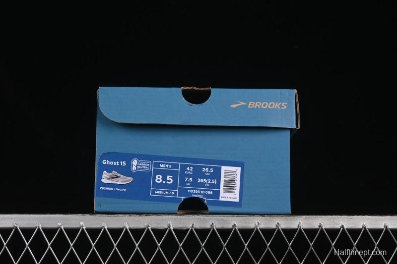 Brooks Ghost 15 Low-Cut Breathable Cushioned Support Casual Sports Running Shoes - 1103931D098