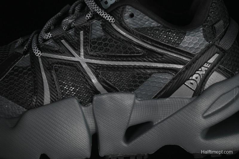 New York Yankees MLB Dome Runner Thick Sole Hollow Out Height Increasing Casual Running Shoes - 3ARND015N50BKS