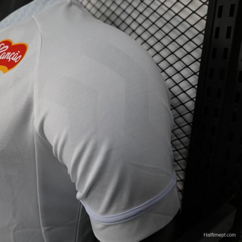 Player Version 25/26 Santos Home Jersey With Full Sponsors