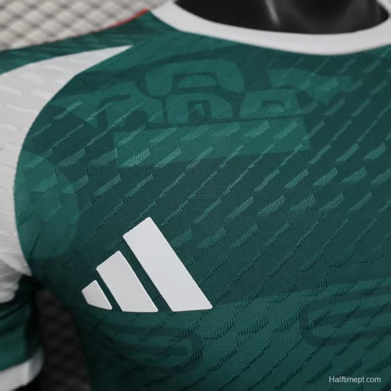 layer Version 2025 Mexico Green with Aztec Serpent Pattern Jersey