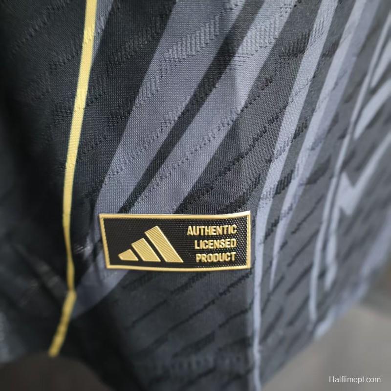 Player Version 2025 Mexico Black with Eagle Feather Pattern Jersey