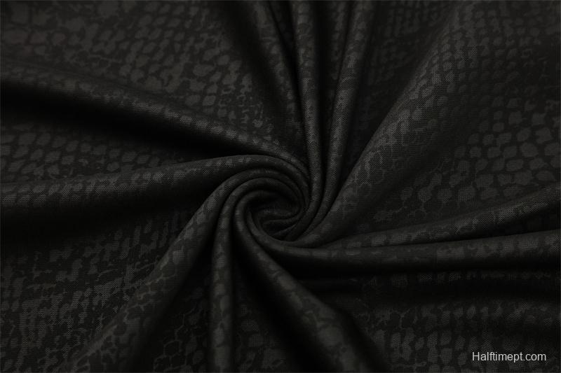 25/26 Barcelona Black Joint Edition Half Zipper Jacket+Long Pants