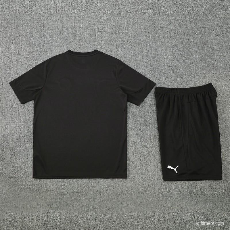 25/26 Manchester City Black with XS Short Sleeve+Soccer Shorts