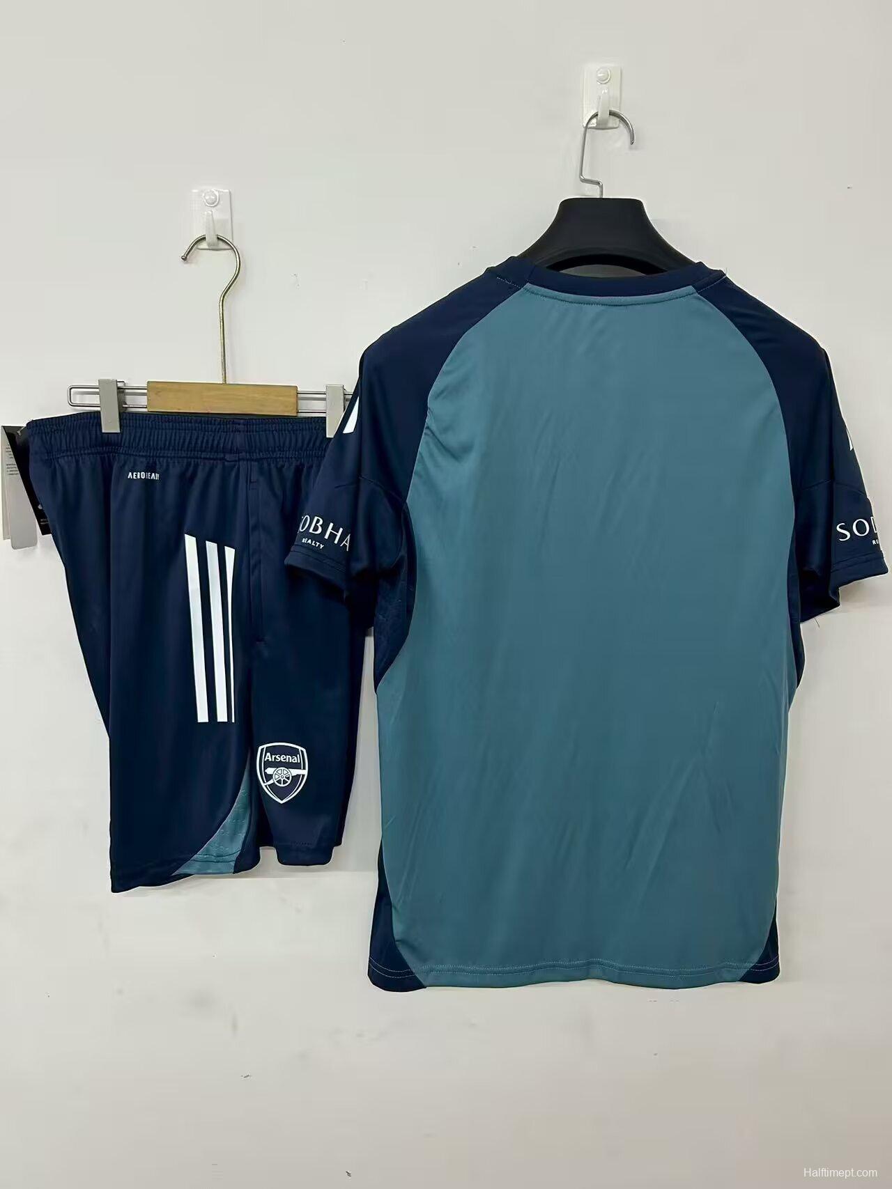 25/26 Arsenal Pre-Match Training Jersey Navy Blue+ Shorts