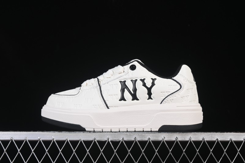New York Yankees Bigball Chunky Embo Monogram Height Increasing Thick Sole Casual Sneakers - 3ASXE035N50CRL