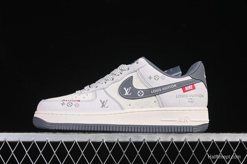 Nike Air Force 1 '07 Low LV Collaboration Grey Hook Woven Label Casual Sneakers - CX5050-Y25