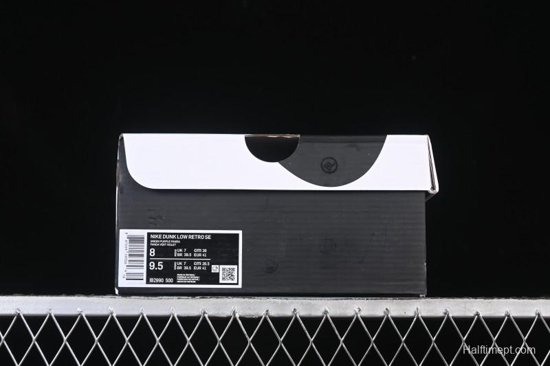 Nike Dunk Low Panda Viotech Green Purple Low-Top Casual Skate Shoes - IH7648-700