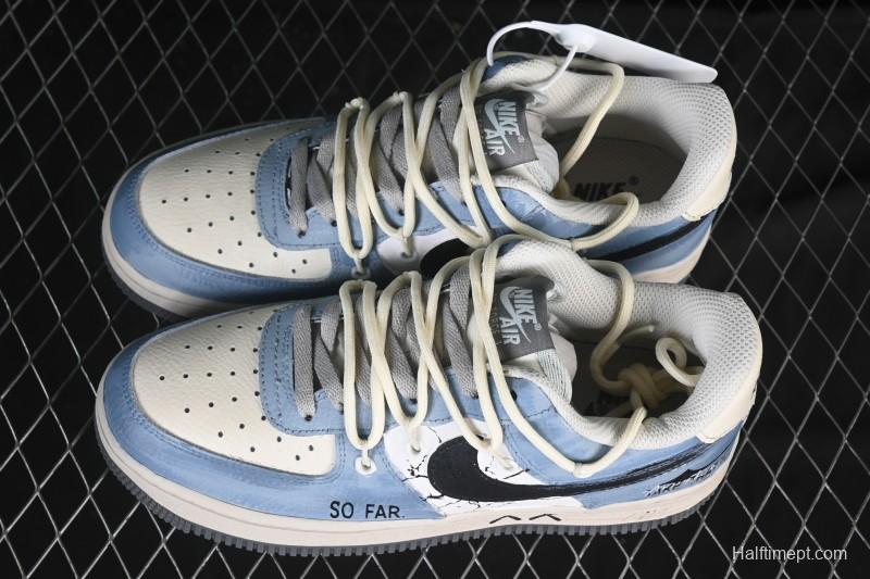 Nike Air Force 1'07 Low The Age of Cracks Hand-Drawn Graffiti Casual Sports Shoes - KS6896-555