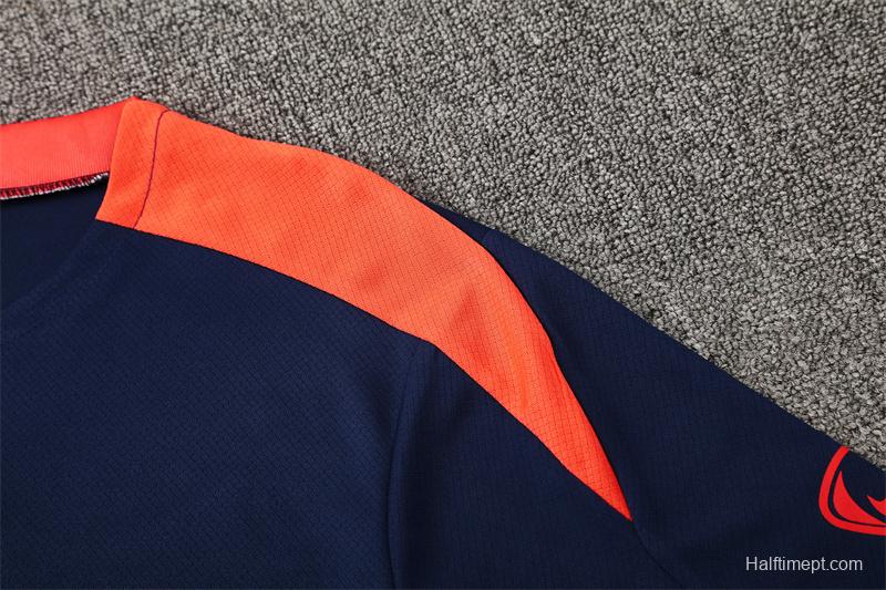 25/26 Barcelona Royal Blue T90 Short Sleeve Jersey+Shorts with XS