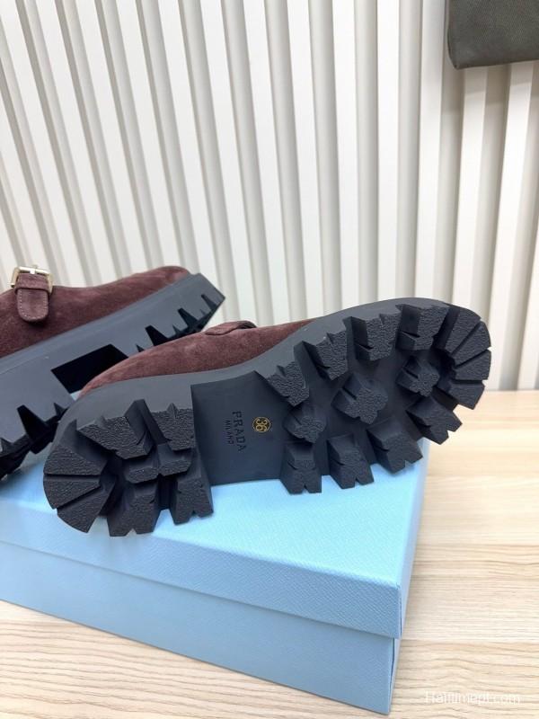 Prada Thick Sole Mary Jane Shoes Spring Summer 2025 Collection - LY00300