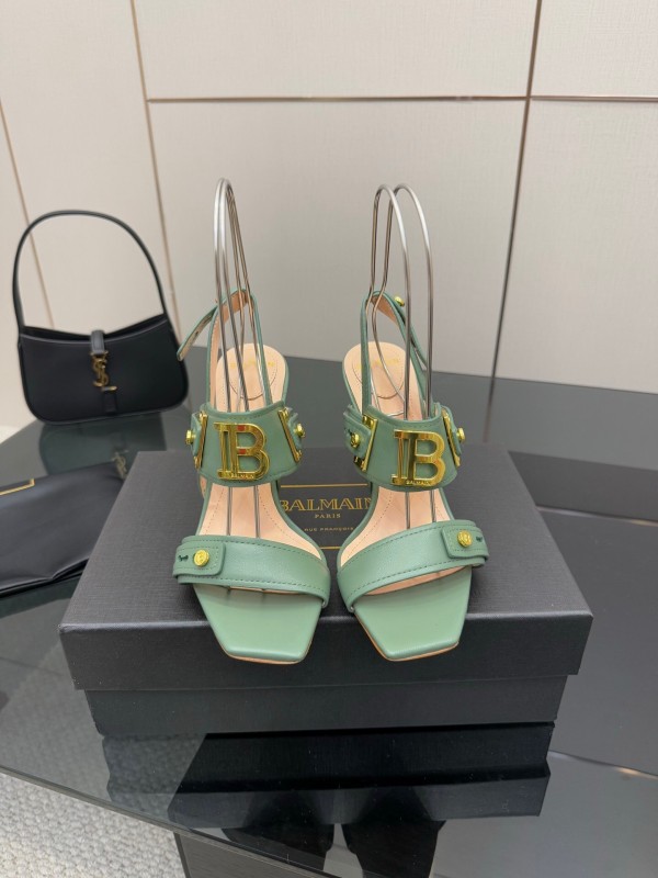 Balmain 2025/SS Metal Heel High Heel Sandals - KFY00320