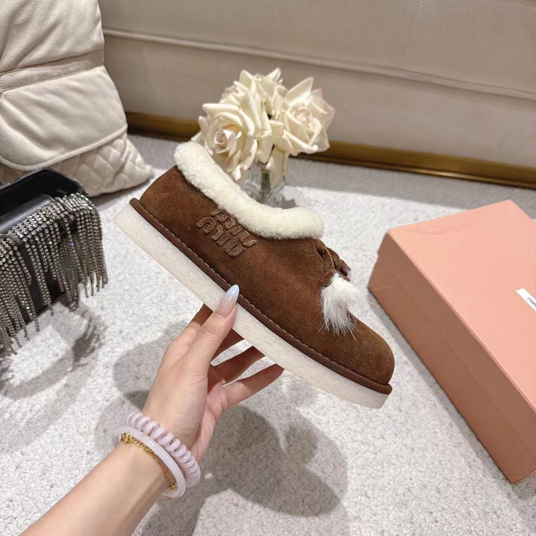 MIU MIU 2025 SS Korean Style Popular Small Potato Snow Boots Upgraded Version - LY00290