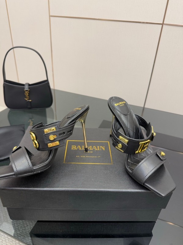 Balmain Metal Heel High Heel Sandals - KFY00320
