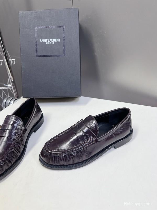 Saint Laurent 2025/SS Classic Loafer Shoes - KFY00350