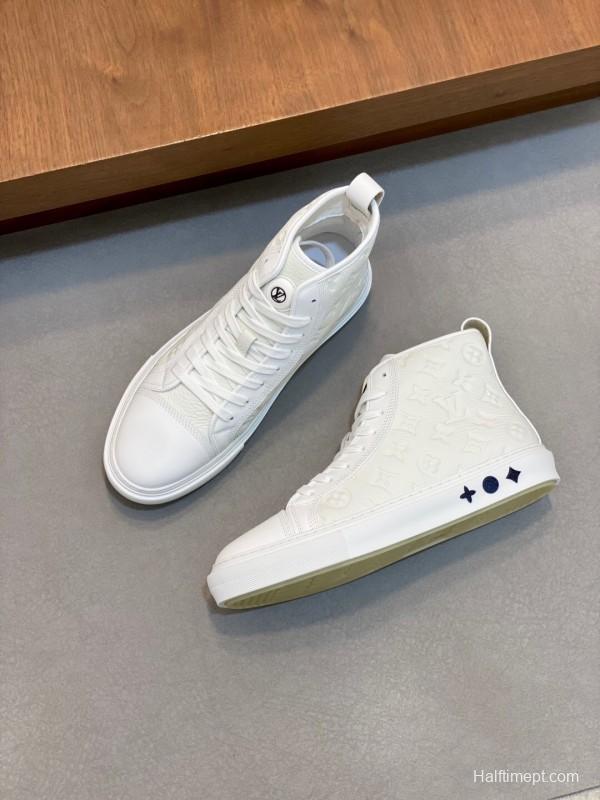 Adidas Originals Casual Sports Boots with High-End Leather Construction - KFY00460