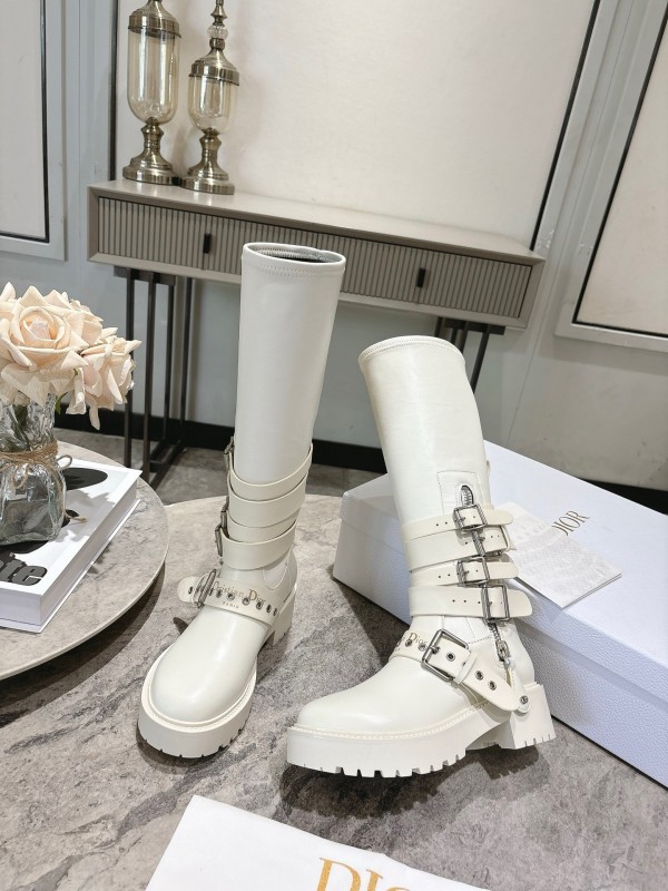 Dior 2025/SS Punk Style Strap Ankle Boots - KFY00470