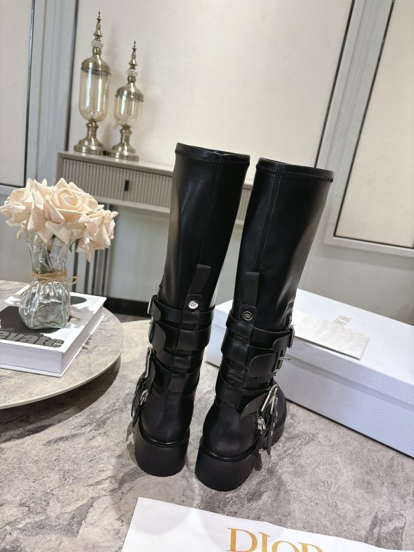 Dior Punk Style Strap Ankle Boots - KFY00470
