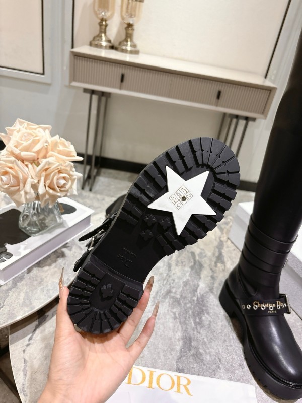 Dior 2025/SS Punk Style Strap Ankle Boots - KFY00500
