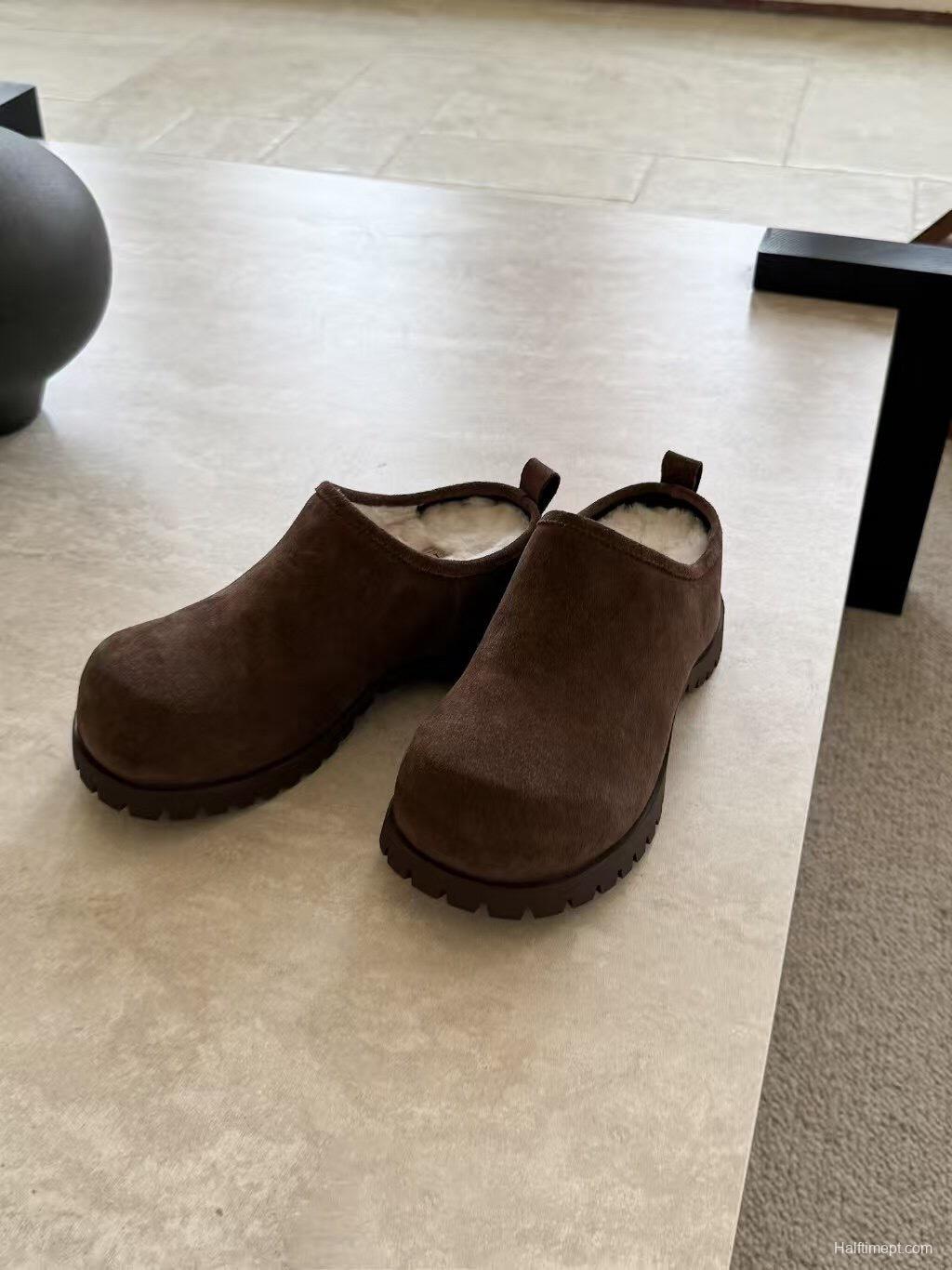 Ugg 2025/SS Potato Wool Slippers with Inner Height Increase - KFY00240