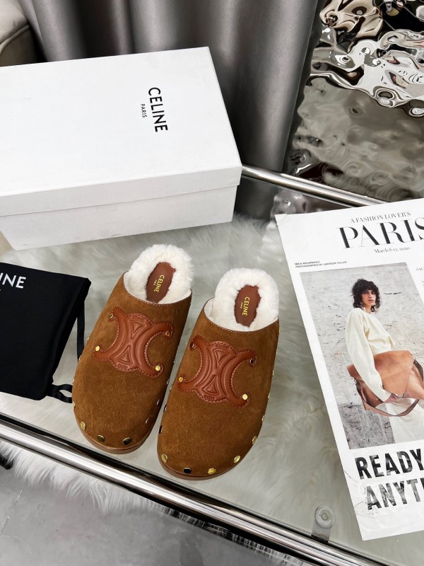 CELINE 2025/ss Studded Birkenstock Sandals - LY00270