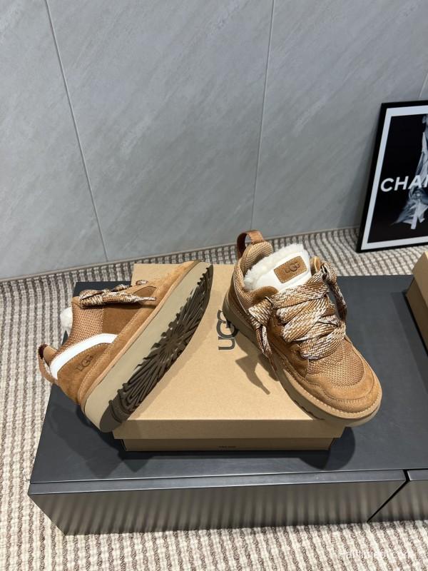 UGG Platform Sneakers Series Round Toe Thick Sole Casual Shoes - MJ00270