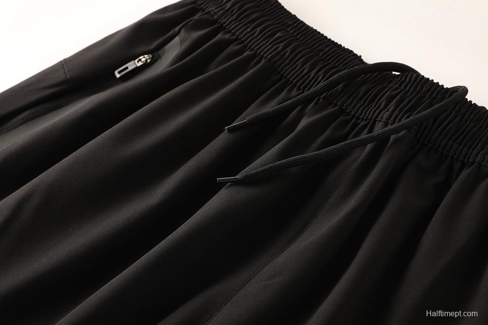 2025 Adidas Black Half Zipper Jacket+Long Pants S-2XL