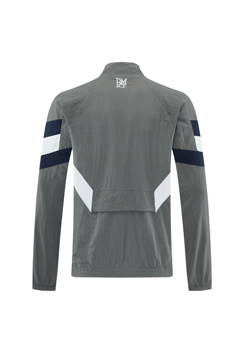 25/26 Real Madrid Grey S-3XL Half Zipper Jacket+Long Pants