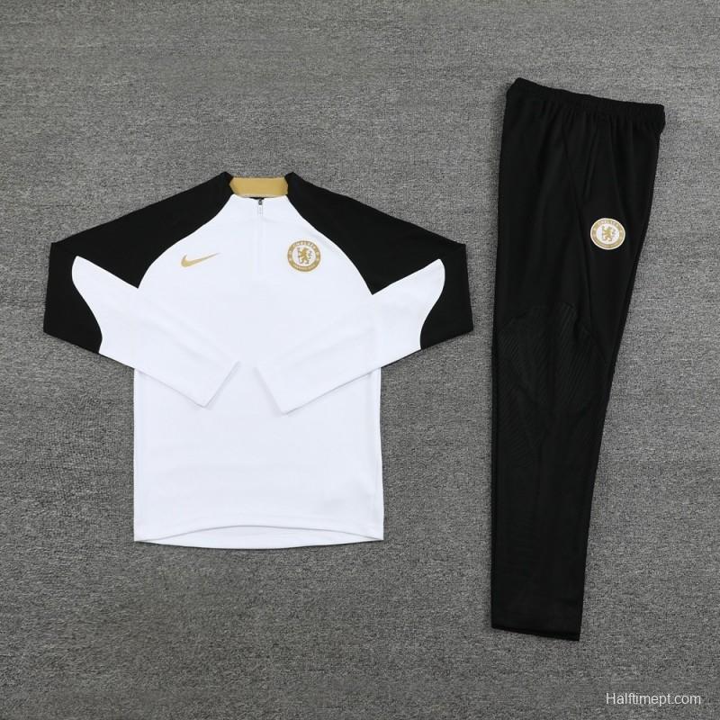 25/26 Chelsea White Half Zipper Jacket+Long Pants