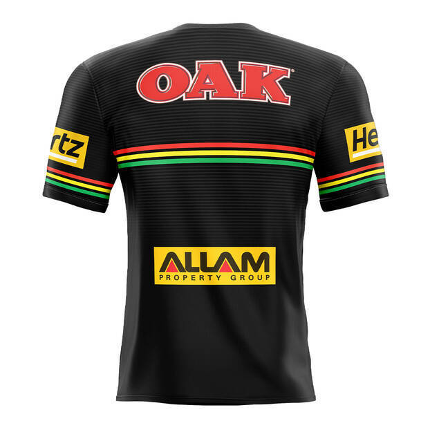 25/26 Penrith Panthers Black with Rainbow Horizontal Stripes Jersey