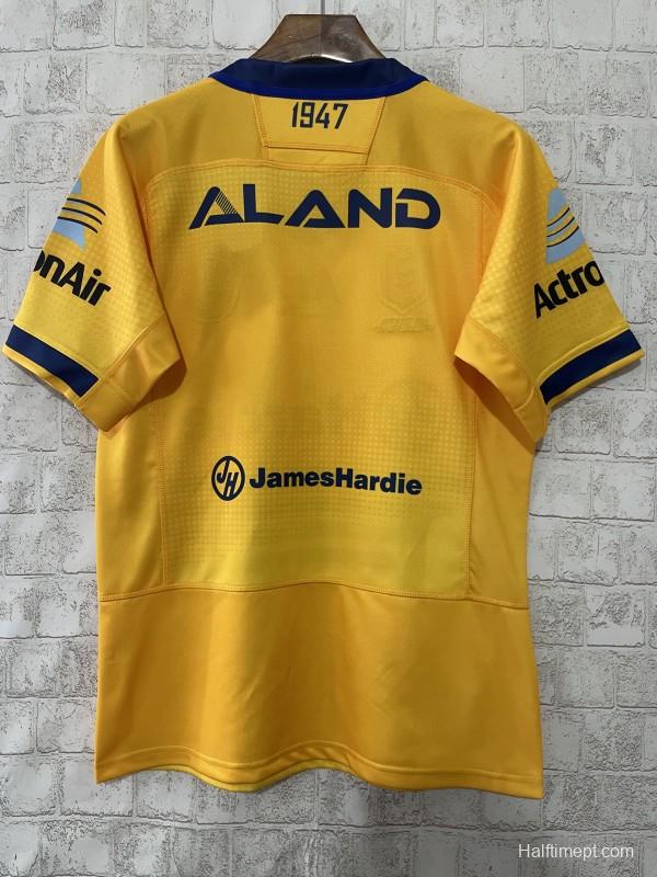 25/26 Parramatta Eels Gold with Navy Stripes Jersey
