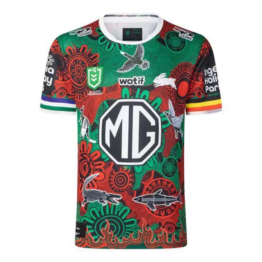 25/26 South Sydney Rabbitohs Green and Red with Indigenous Art Jersey