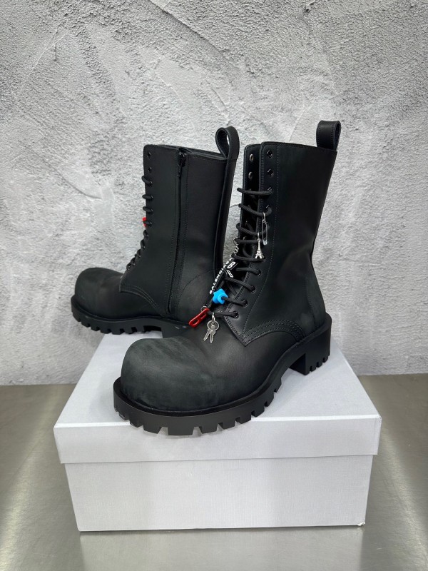 Adidas 2025 SS Men's Lace-Up Boots with Slightly Asymmetrical Round Toe - KFY00560