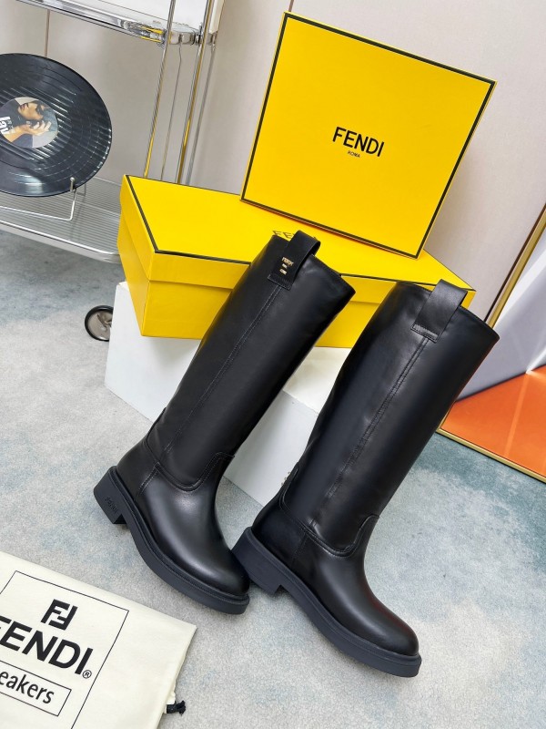 Fendi 2025/SS Fall/Winter Monogram Platform High-Top Boots - LY00480