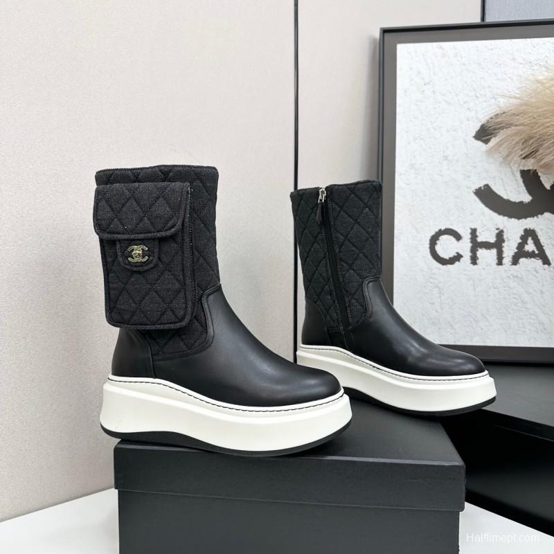 Chanel 2025 SS Short Boots Essential Autumn Winter Item - L Y00390