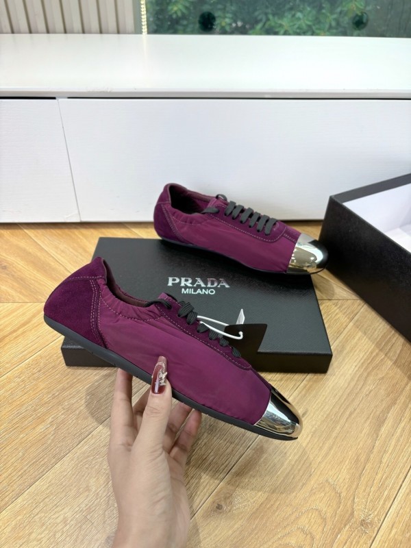 Prada 2025 SS Metal Toe Thin Sole Training Shoes Casual Shoes - LY00280
