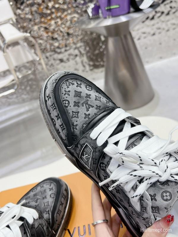 LV Trainer Basketball Series Washed Sneakers - LY00430