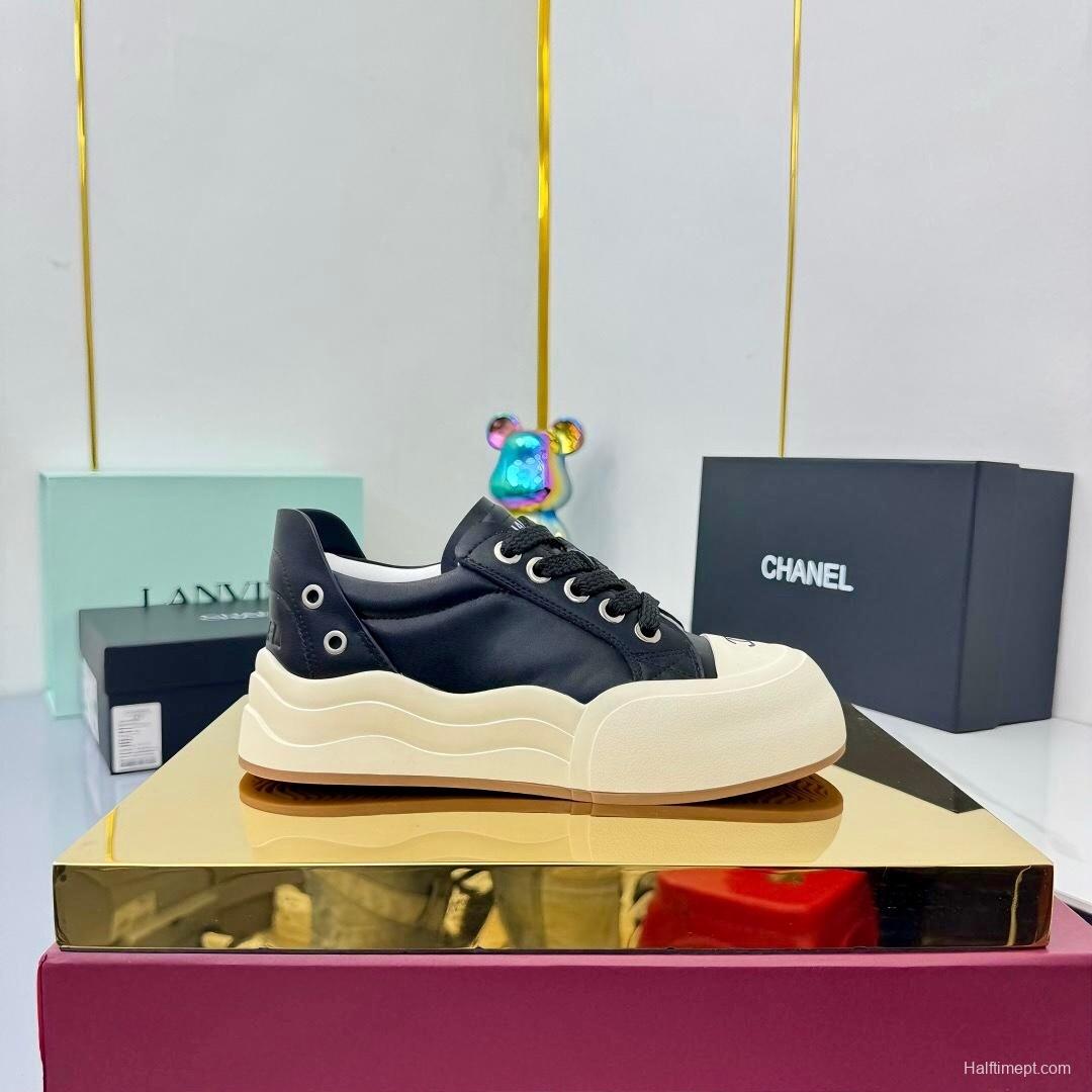 Chanel 2025 SS Loafers Panda Shoes Original Calfskin Casual Sneakers - LY00320