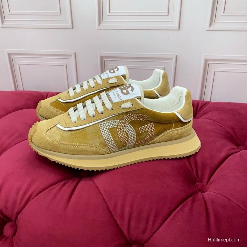 Dolce & Gabbana 2025 SS New Collection Luxury Embroidered Logo Sneakers - AS00300