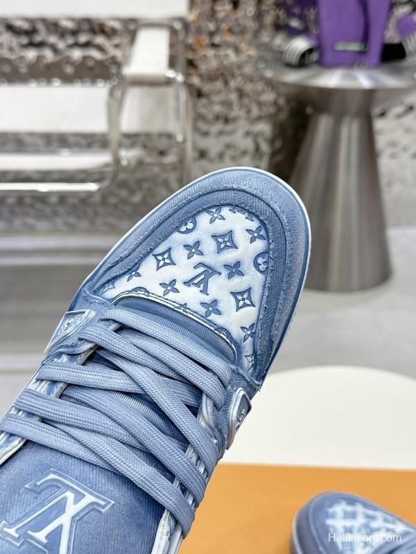 LV LV Trainer Basketball Series Washed Sneakers - LY00430
