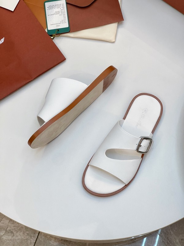 Loro Piana Men's Spring/Summer 2025 Casual Sandals with High-Quality Stitching - AS00250