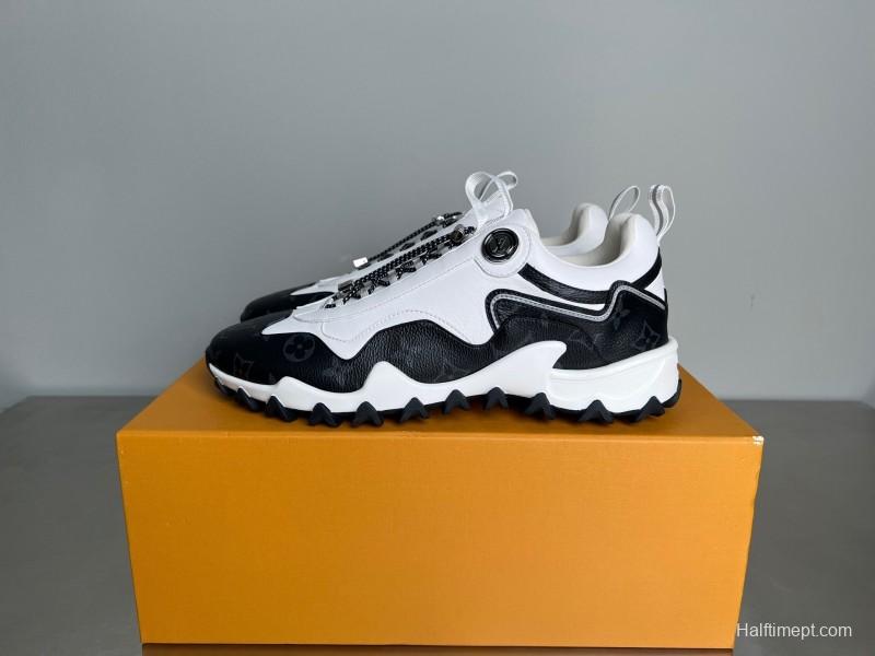 Louis Vuitton Lv RUSH Calfskin Metal LV Circle Accessory Slip-Resistant Low-Top Casual Lifestyle Shoes - YC