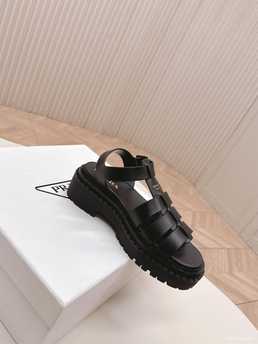 Prada Spring/Summer 2025 Low-Top Sandals Roman Platform - LY00290