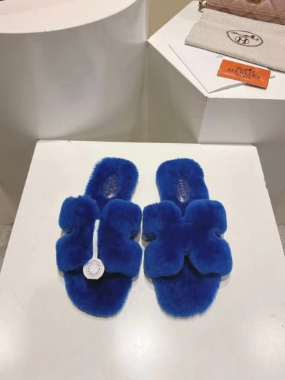 Hermès 2025 SS Love Slipper Flat Wool Slipper - LY00240