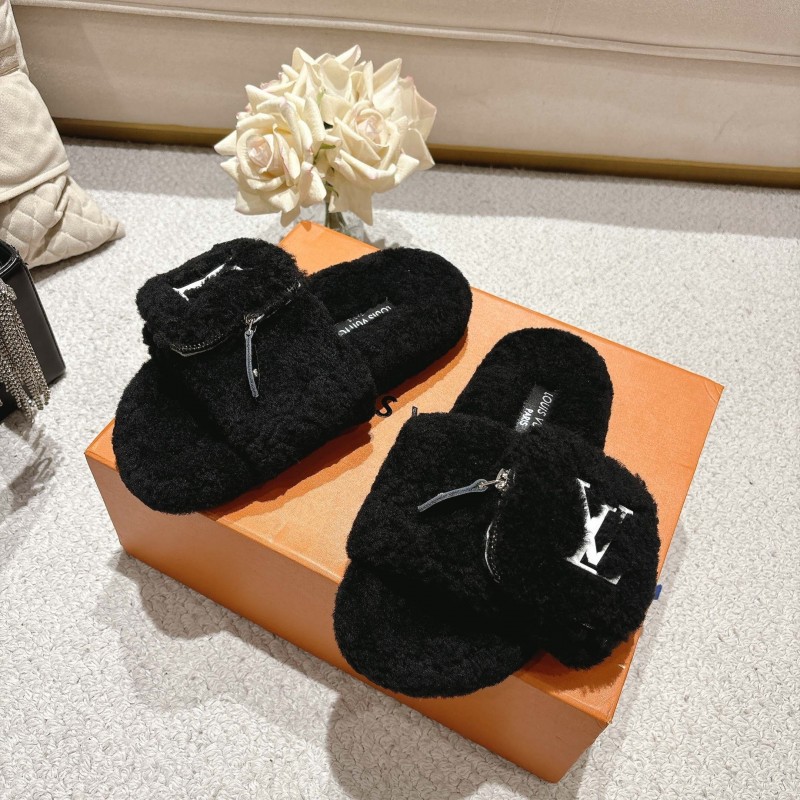 L牌 Wool Lazy Slippers 2025 SS Collection - LY00260