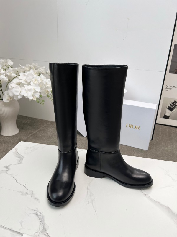 Dior 2025/SS Retro British Style Brogue New Knight Boots - LY00460